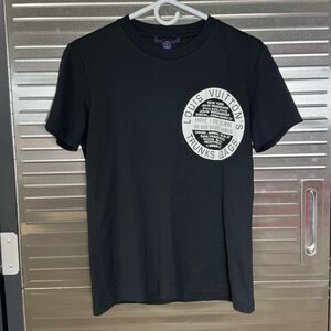 Louis Vuitton LV Stamp Trunks & Bags Black T Shirt Women Large